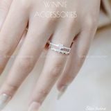  Nhẫn Bạc S925 Star twins 