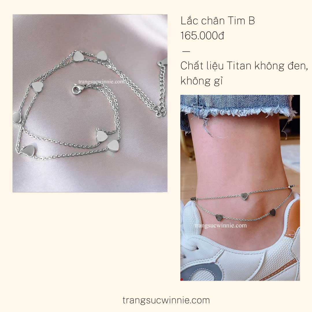  Lắc chân titan Tim B 