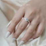  Nhẫn bạc S925 Tròn nhỏ 