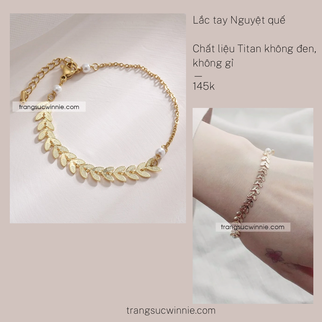  Lắc tay titan Nguyệt Quế VG 