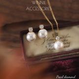  Dây chuyền Titan Diamond pearl 