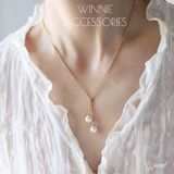  Dây chuyền Titan Y pearl 