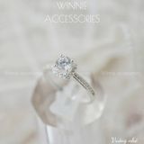  Nhẫn Bạc S925 Vuông nhỏ 