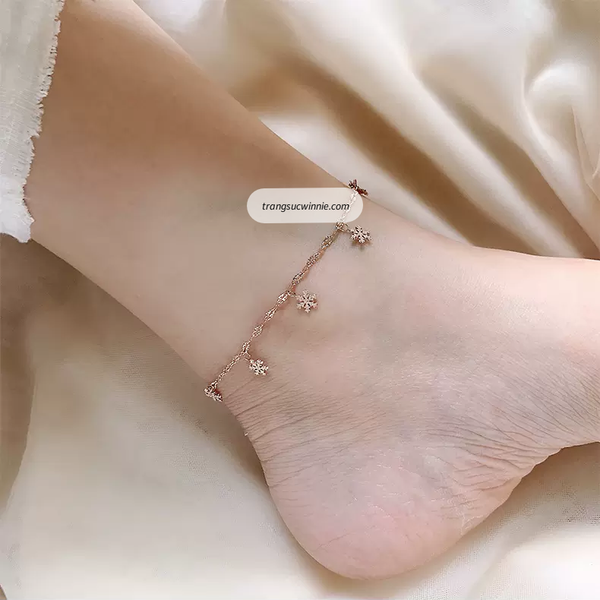  Lắc chân titan Hoa tuyết VH 