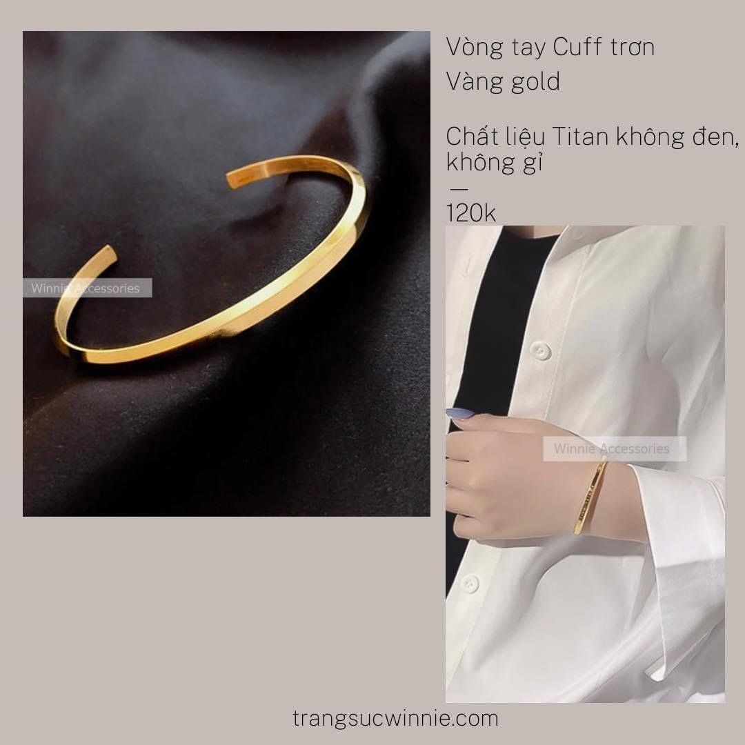  Vong tay cuff trơn 