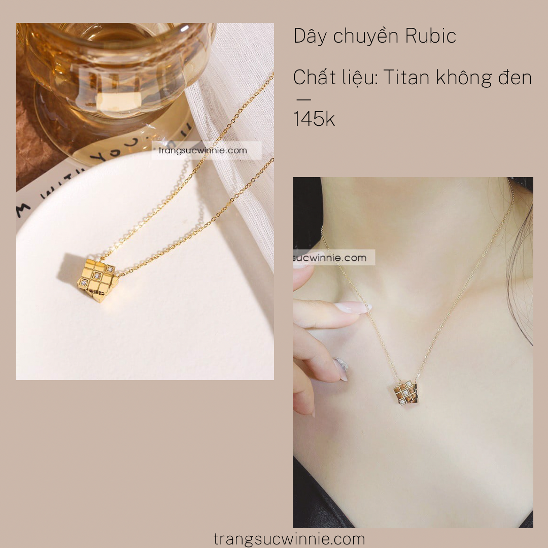  Dây chuyền titan Rubic 