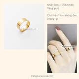  Nhẫn titan Gold 