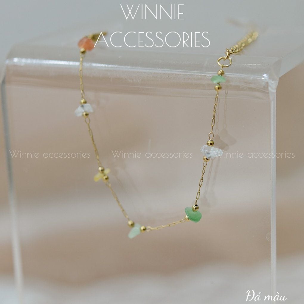  Lắc tay titan đá màu 