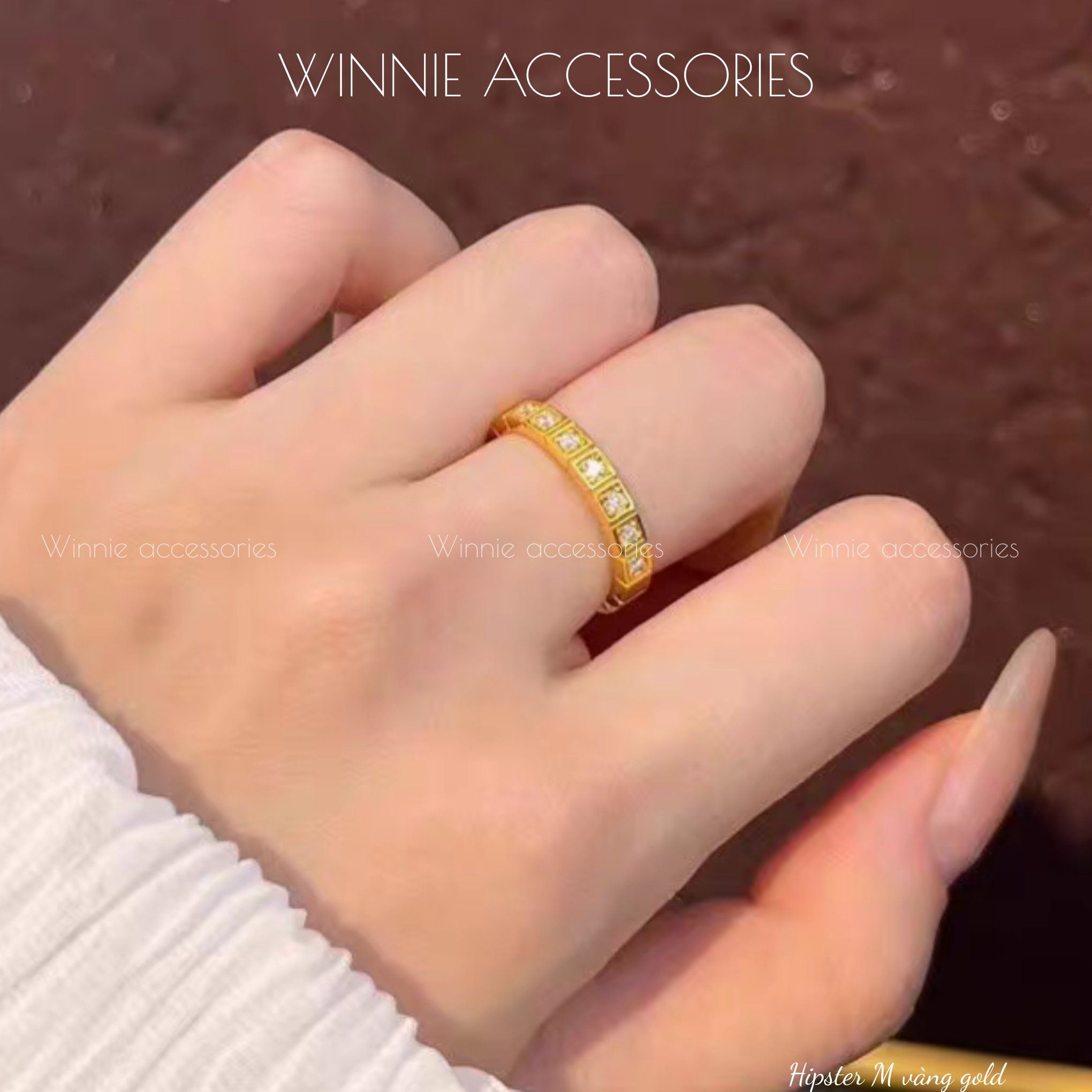  Nhẫn titan Hipster M VG 