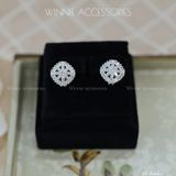  Hoa tai Bạc S925 GG Rhombus 