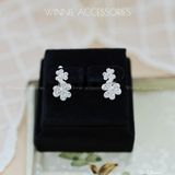  Hoa tai Bạc S925 GG 2 Flowers 