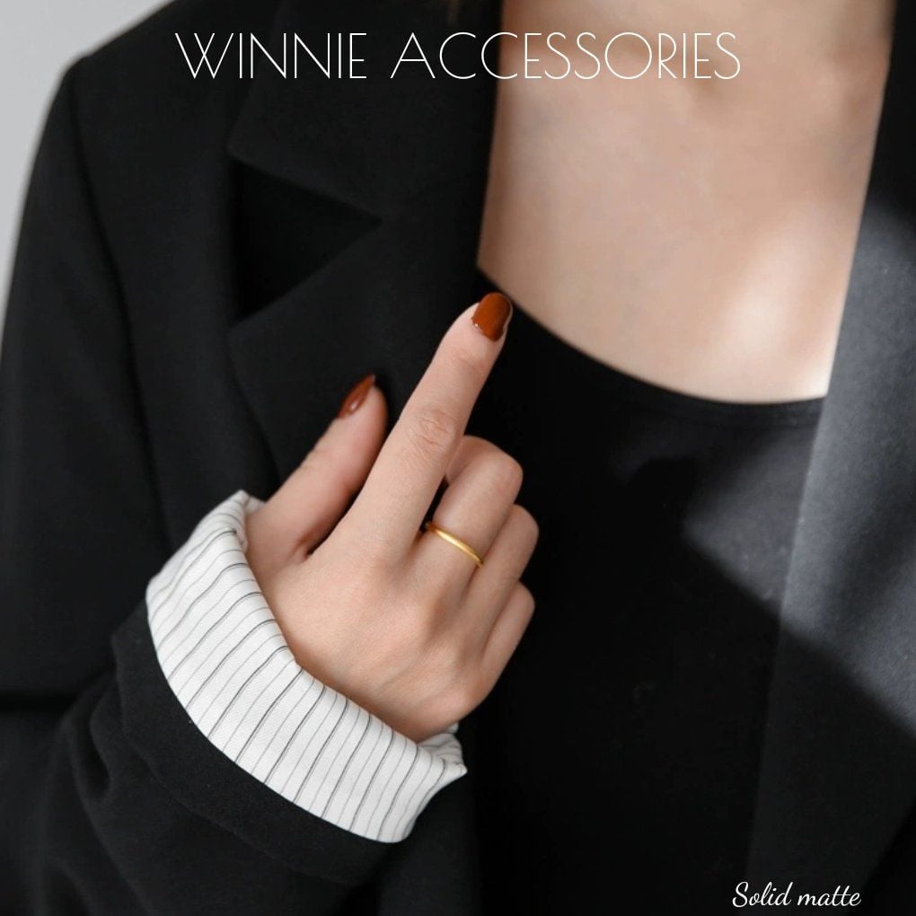  Nhẫn titan Solid matte 