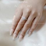  Nhẫn Bạc S925 Halo Blossom 