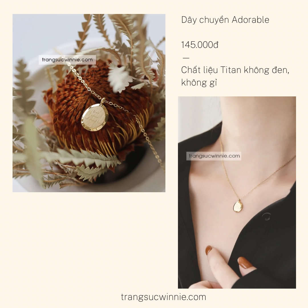  Dây chuyền titan Adorable 