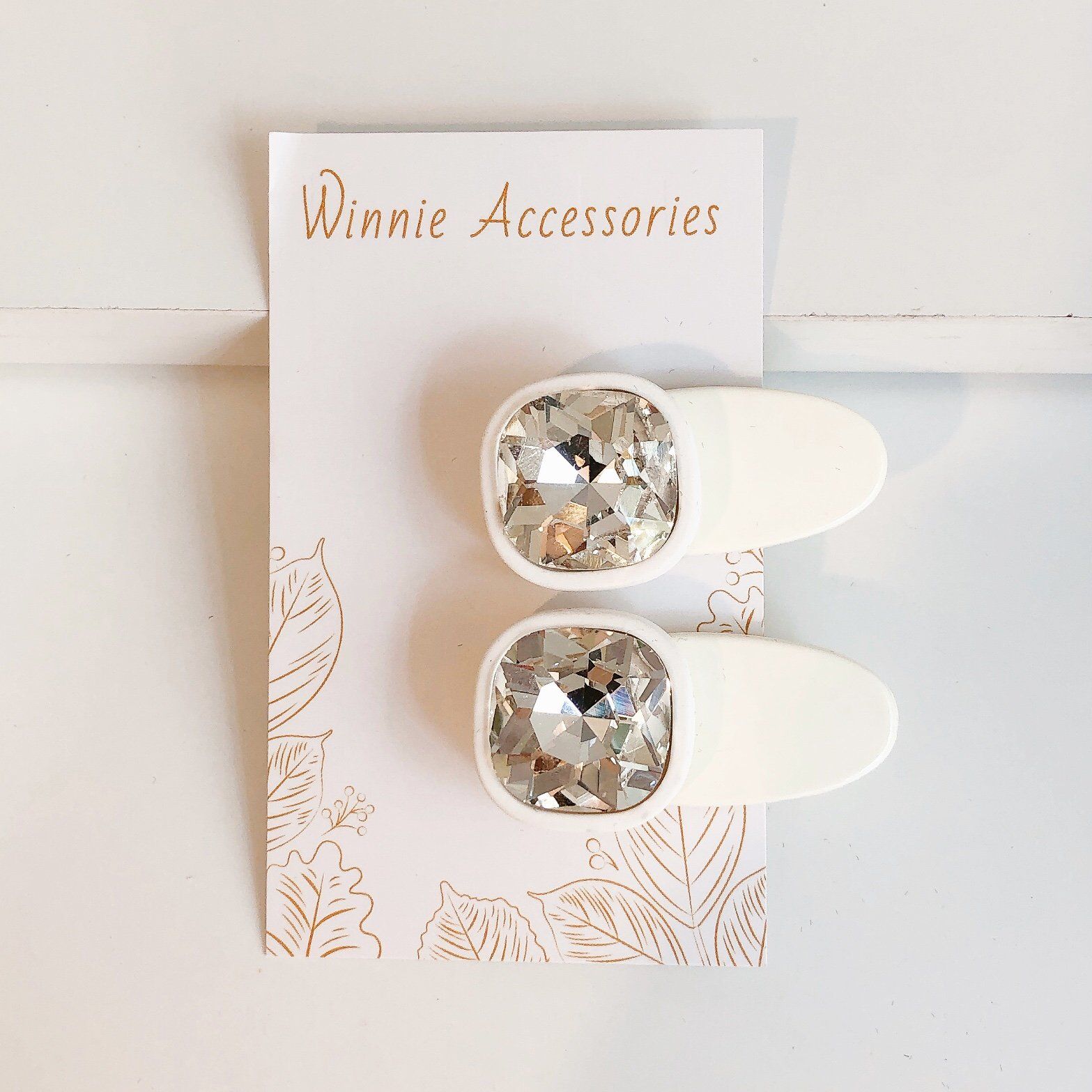  Kẹp tóc Chic trắng (set 2 cái) 