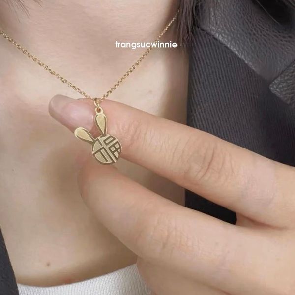  Dây chuyền titan Thỏ phúc 