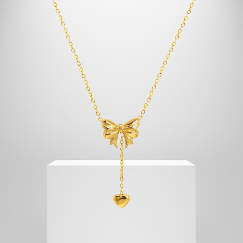  Dây chuyền titan Nơ tim dây 