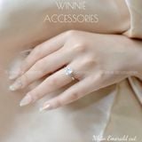  Nhẫn bạc S925 Emerald Cut 