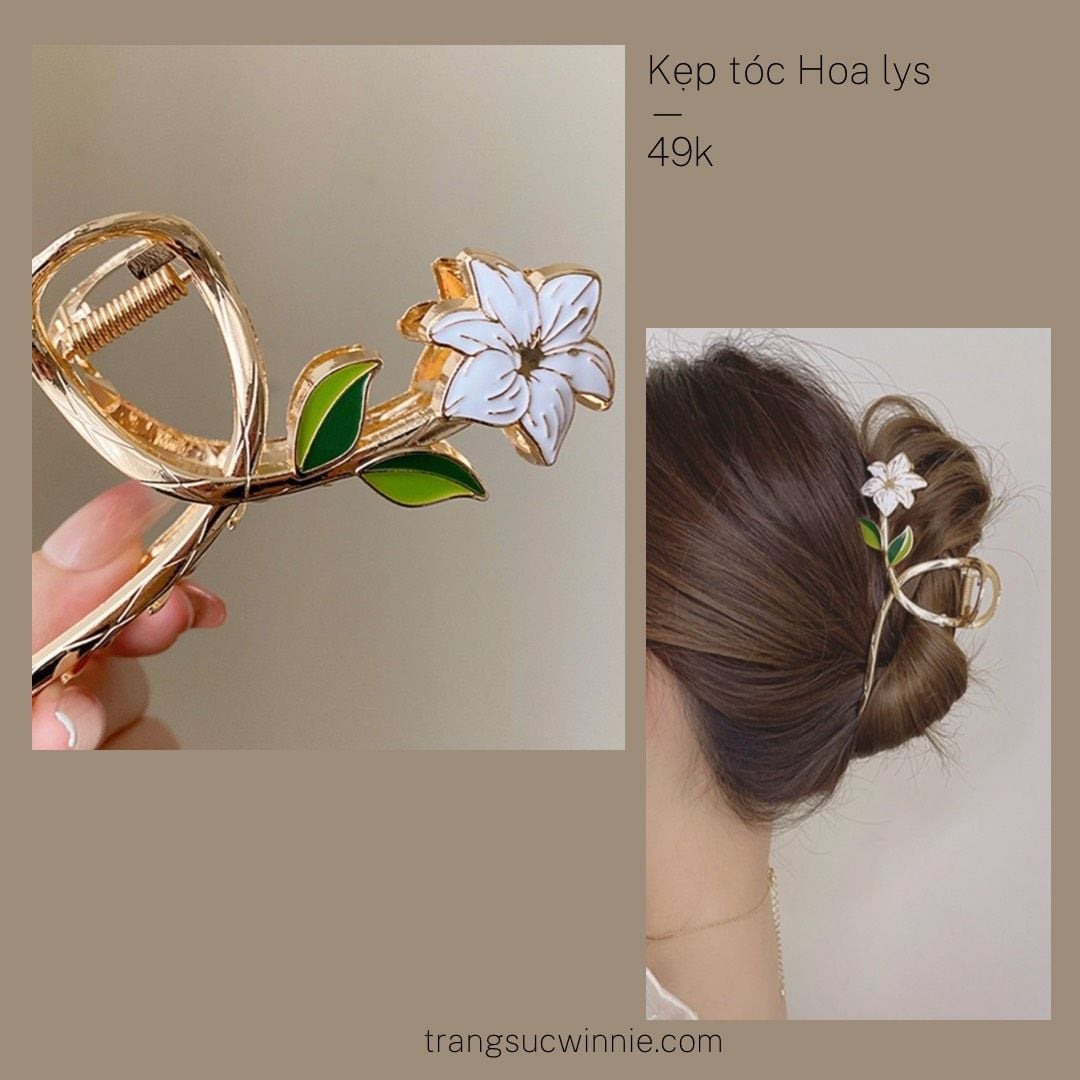  Kẹp tóc Hoa lys 