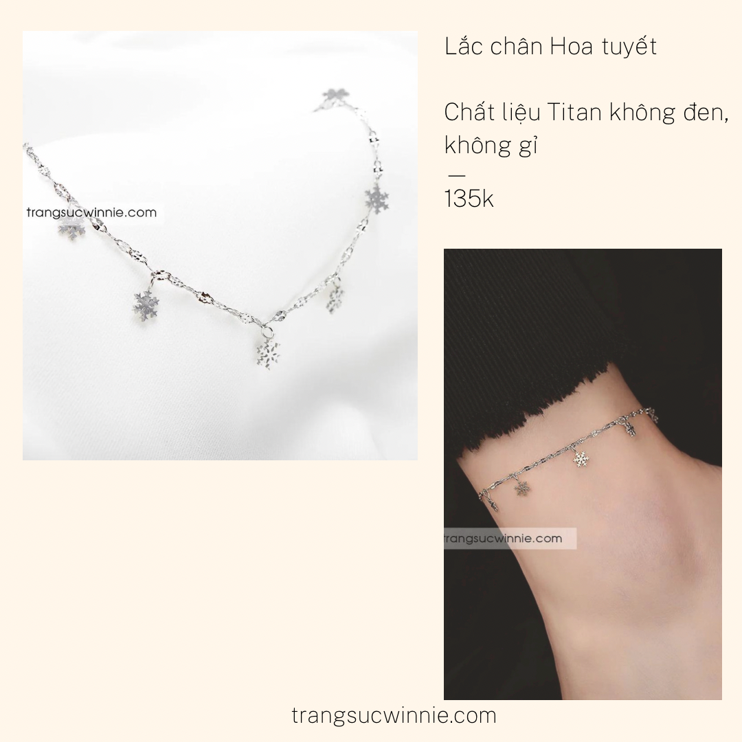  Lắc chân titan Hoa tuyết B 