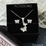  Hoa tai Bạc S925 Fairy Baguette 