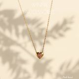  Dây chuyền titan Pink Heart 