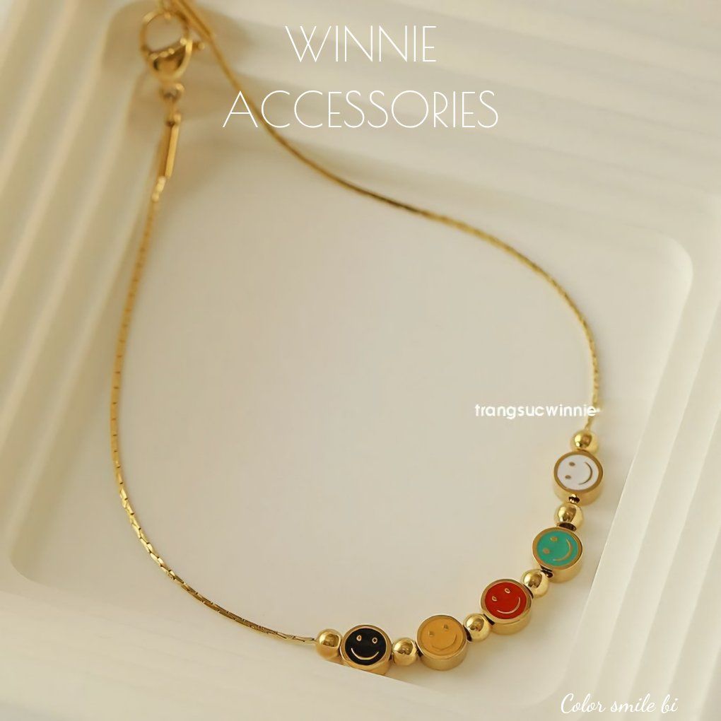  Lắc chân titan Color smile bi 