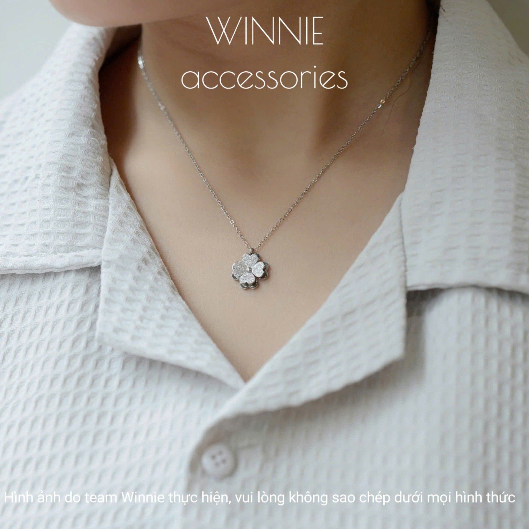  Dây chuyền titan Twin clover 