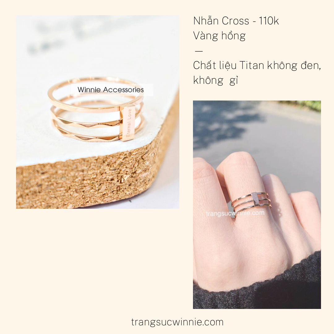  Nhẫn titan cross 