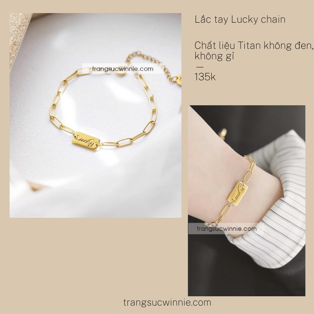  Lắc tay titan Lucky chain 