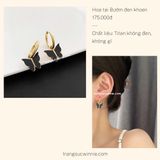  Hoa tai titan Bướm đen khoen 