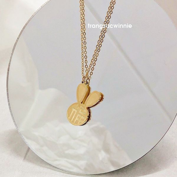  Dây chuyền titan Thỏ phúc 