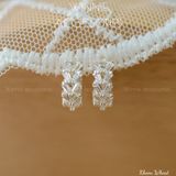  Hoa tai Bạc S925 Khoen Wheat 