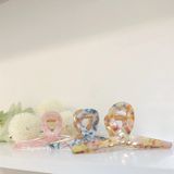  Kẹp tóc Xà cừ chéo - Cam 