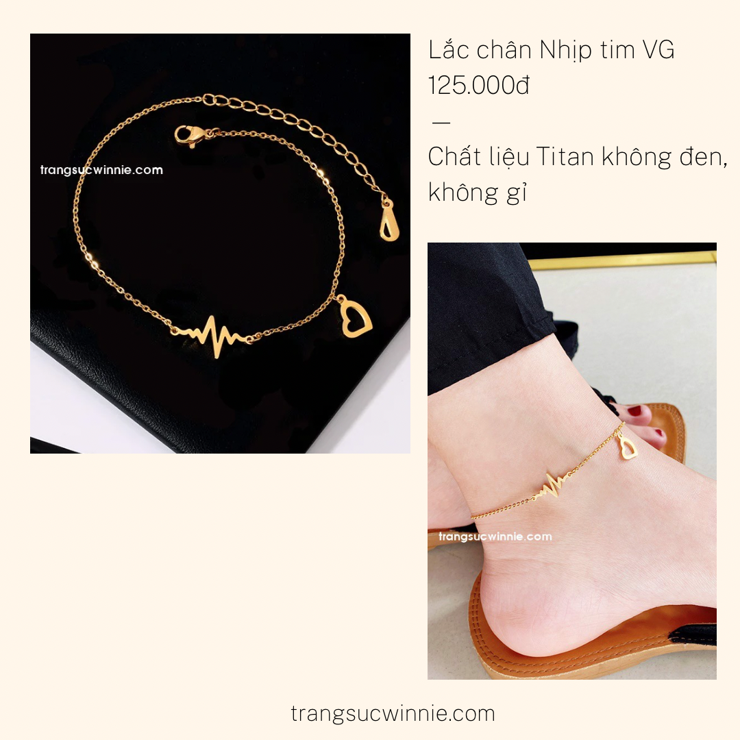  Lắc chân titan Nhịp tim VG 