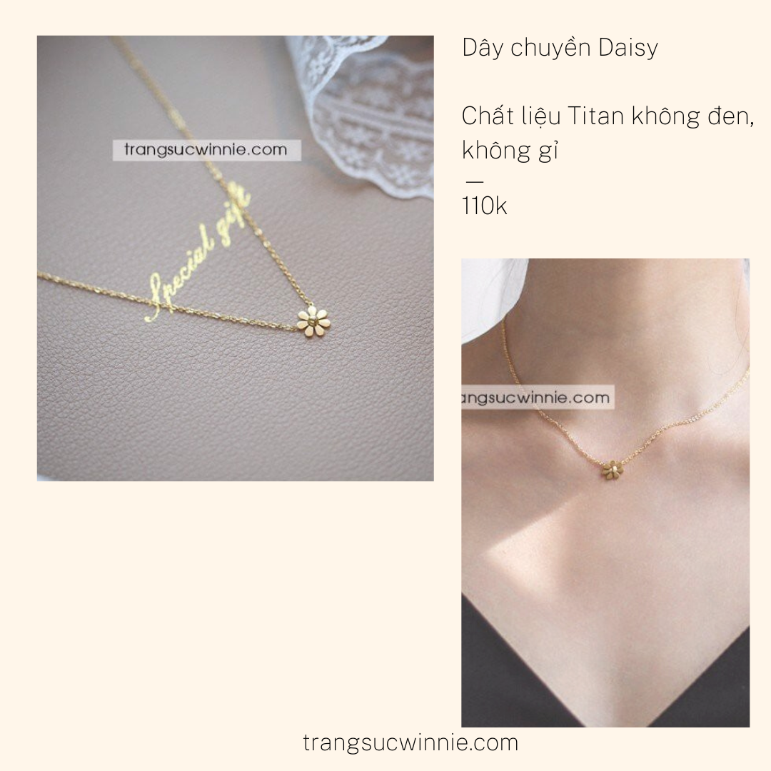  Dây chuyền titan Daisy VG 