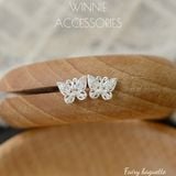  Hoa tai Bạc S925 Fairy Baguette 