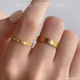  Nhẫn titan Tim matte 