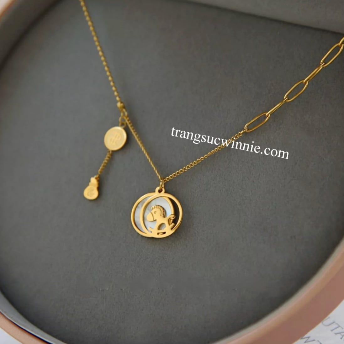  Dây chuyền titan Shell Pony 