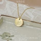  Dây chuyền titan Be You Birth month flower 