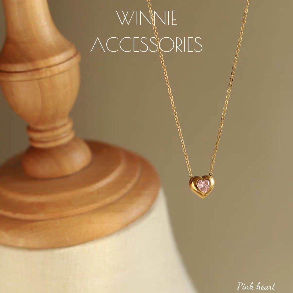 Dây chuyền titan Pink Heart 