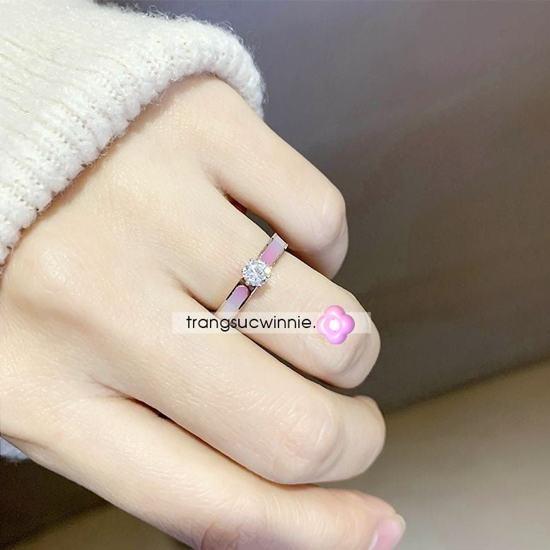  Nhẫn titan Pink Nacre 