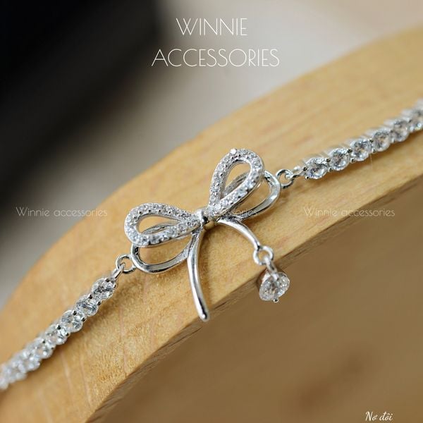  Lắc tay Bạc S925 Nơ đôi 