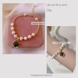  Lắc tay ngọc trai hồ ly xanh 
