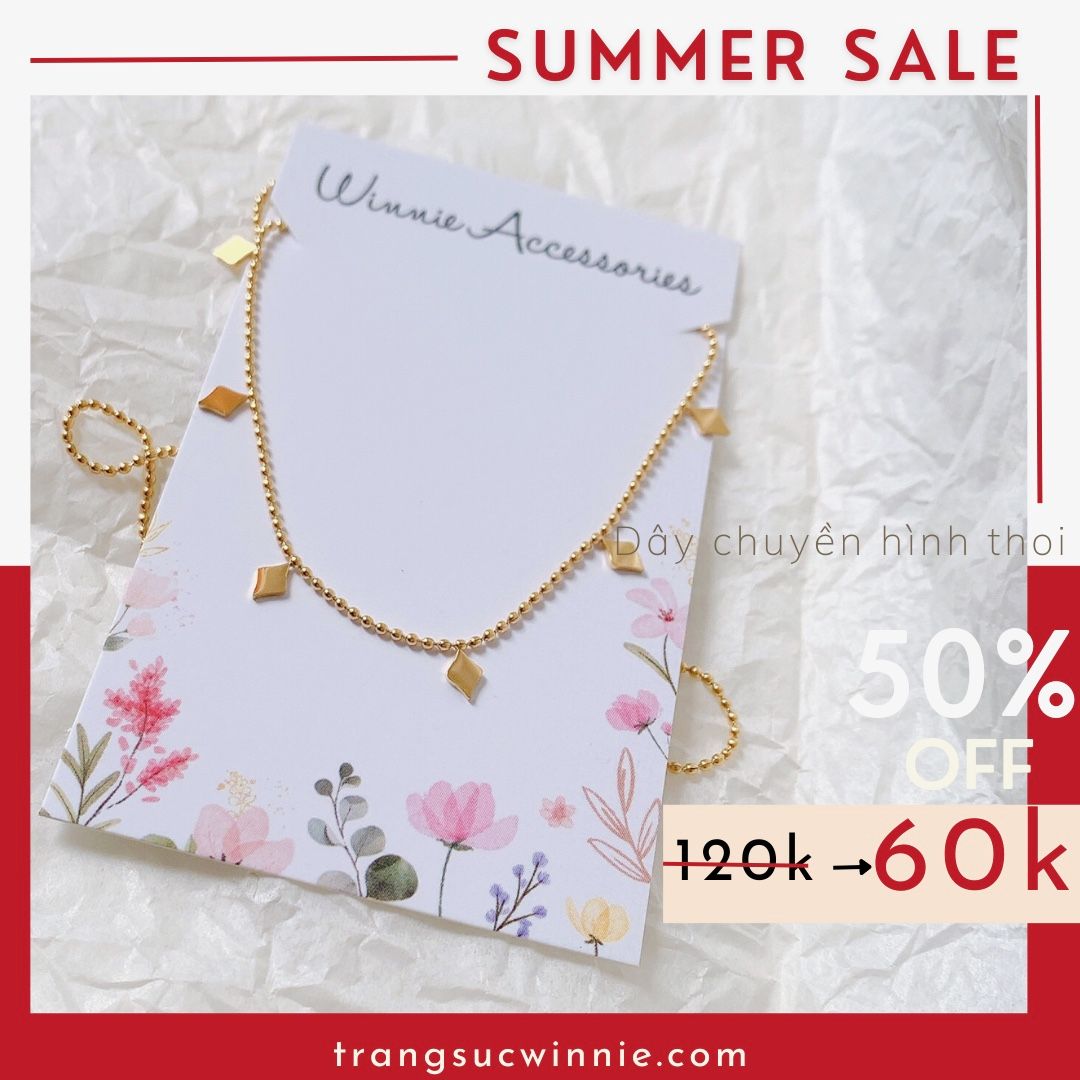  Dây chuyền hình thoi 