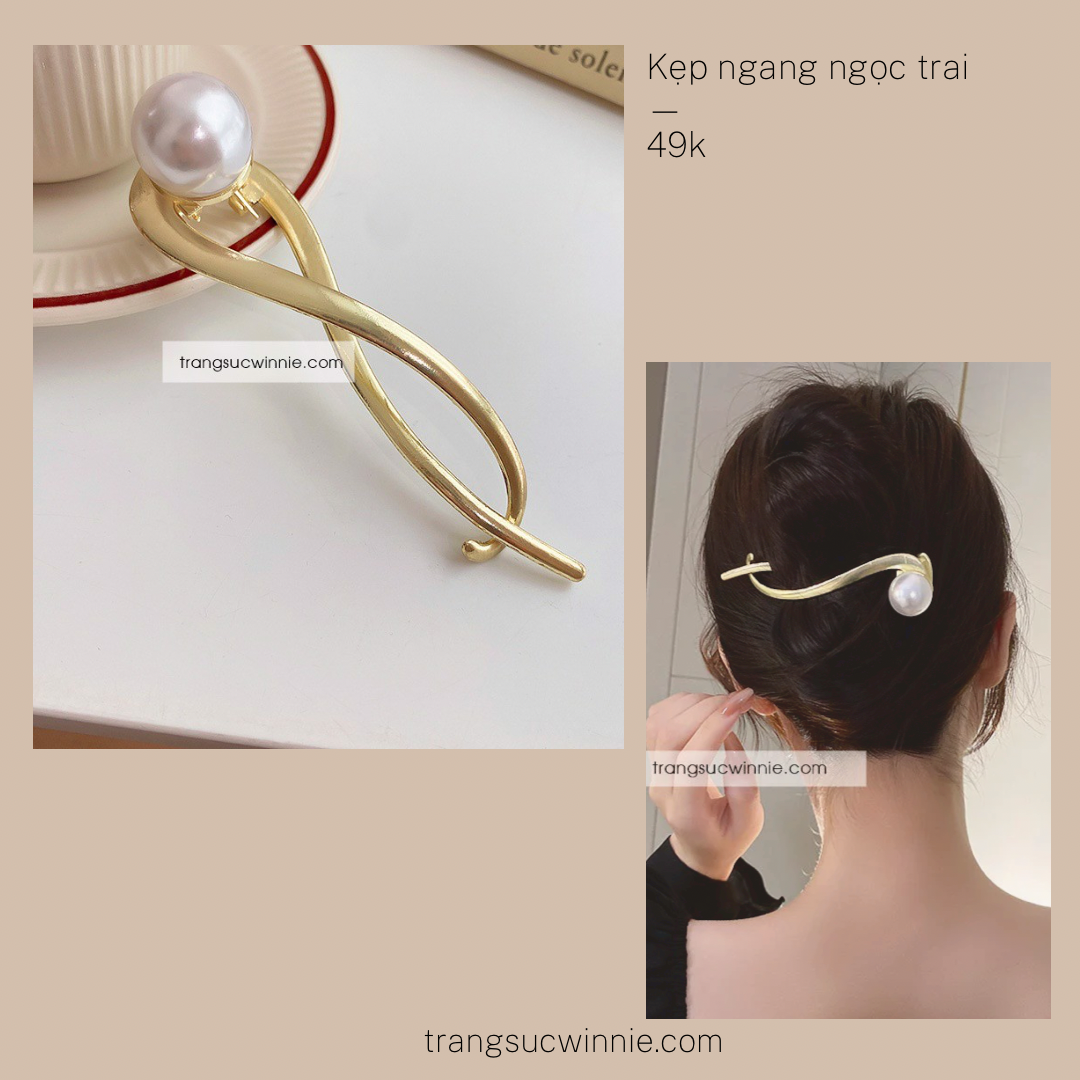  Kẹp ngang Ngọc trai 