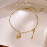  Lắc chân titan Pony shell 