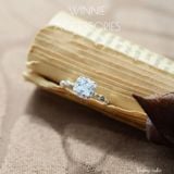  Nhẫn Bạc S925 Vuông Cubic 