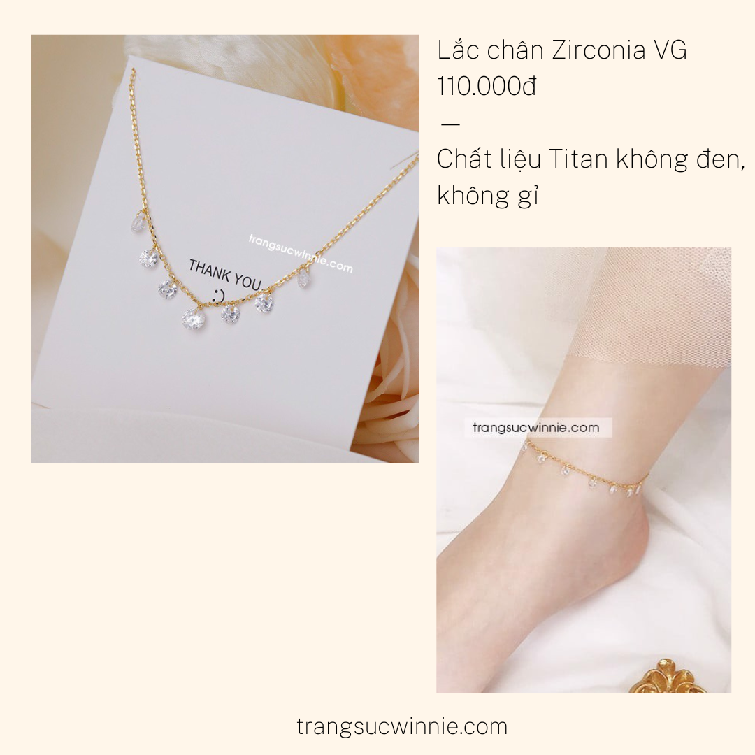  Lắc chân titan Zirconia VG 