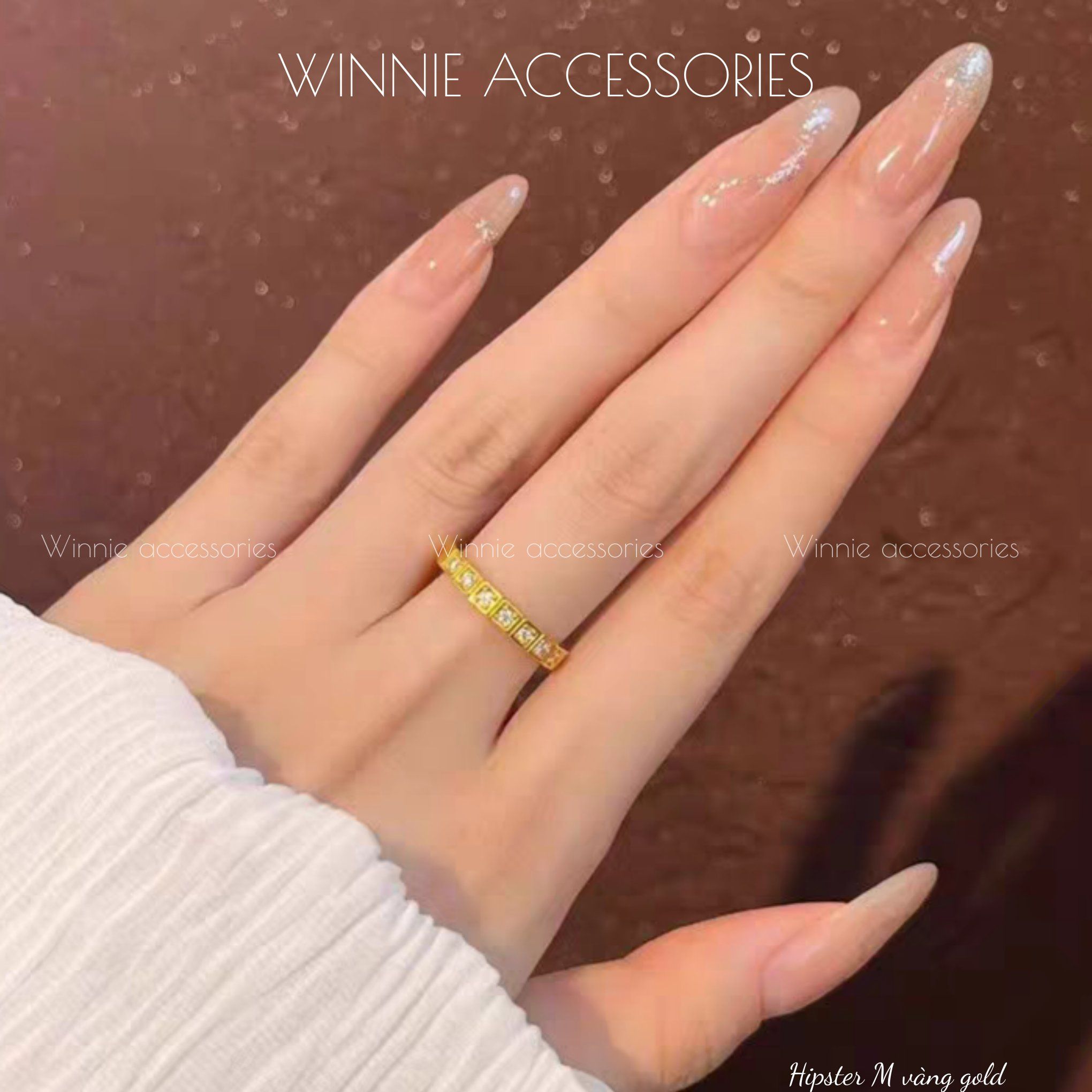  Nhẫn titan Hipster M VG 